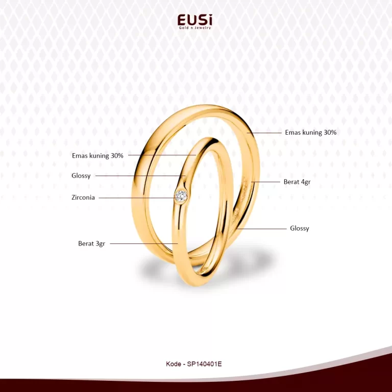 eusi jewelry cincin kawin emas sepasang 30%