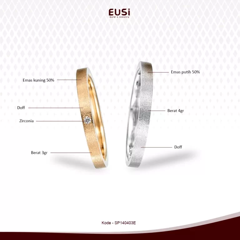 eusi jewelry cincin kawin emas sepasang 50%