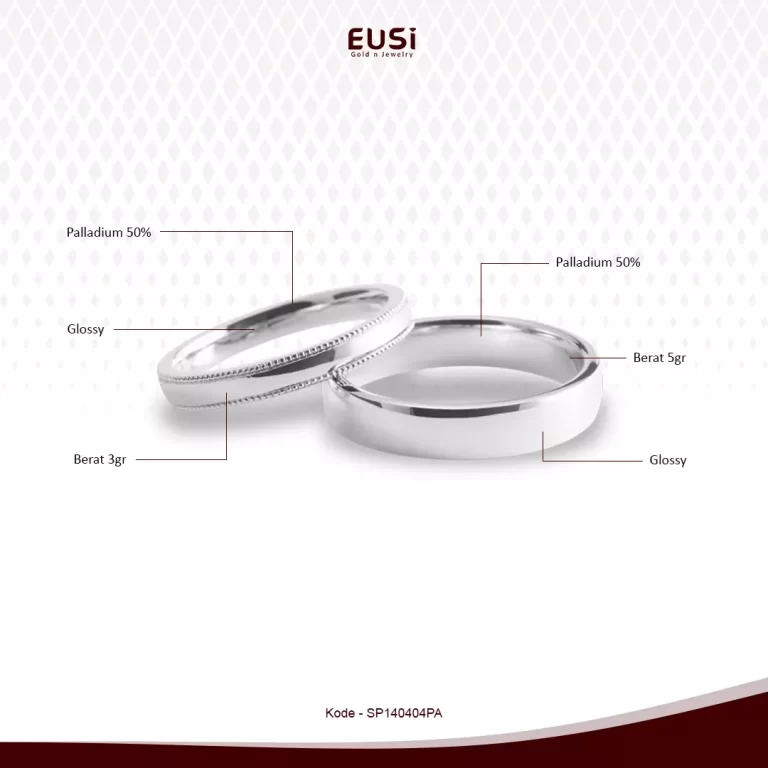 eusi jewelry cincin kawin palladium sepasang 50%