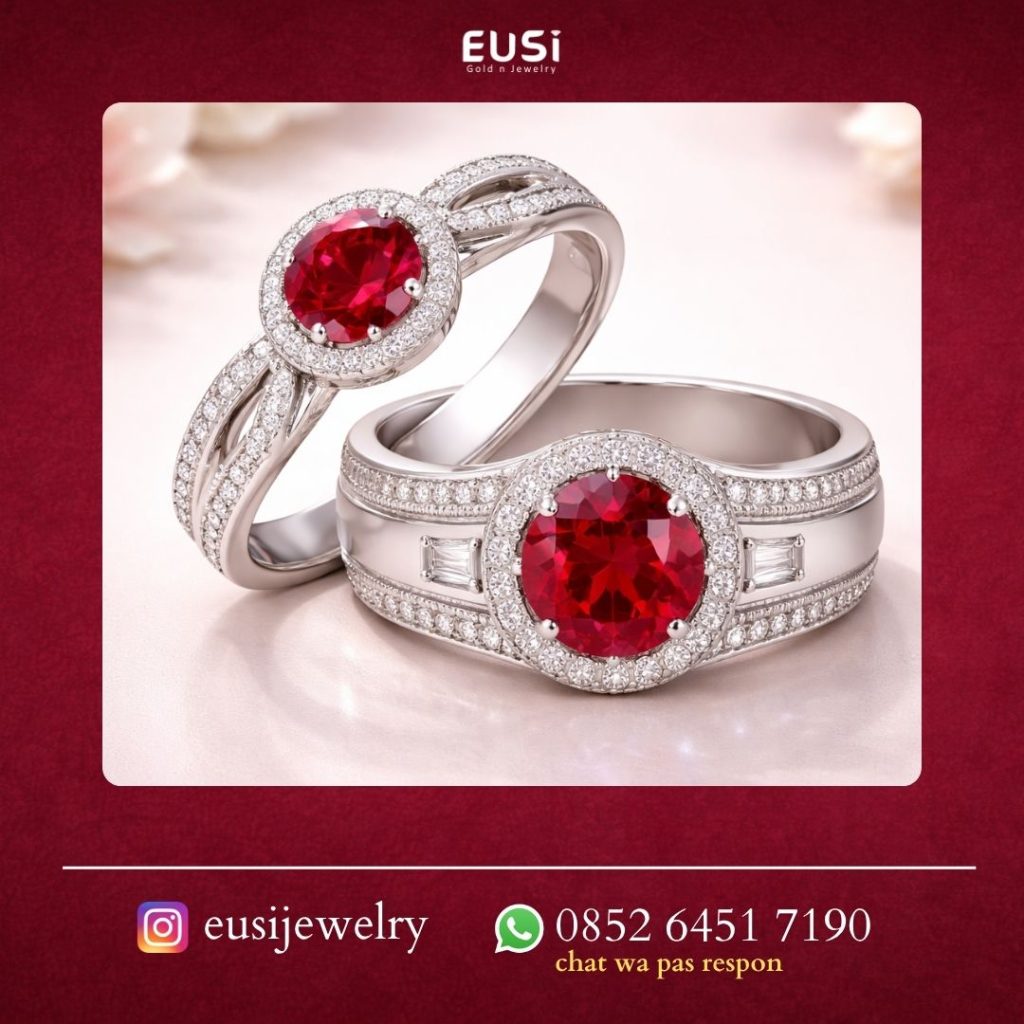 Inspirasi Desain Cincin Kawin dengan Batu Permata Warna