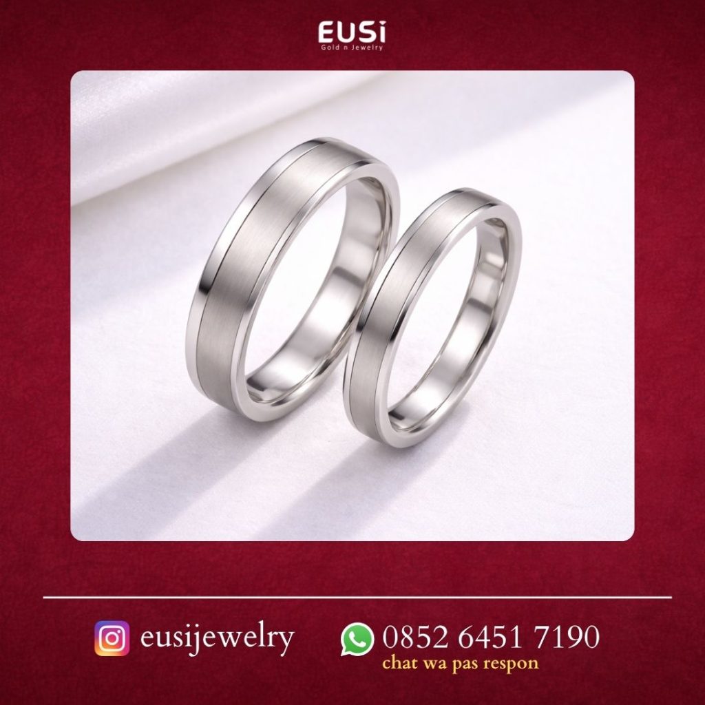 Cincin Kombinasi Doff & Glossy Eusi Jewelry