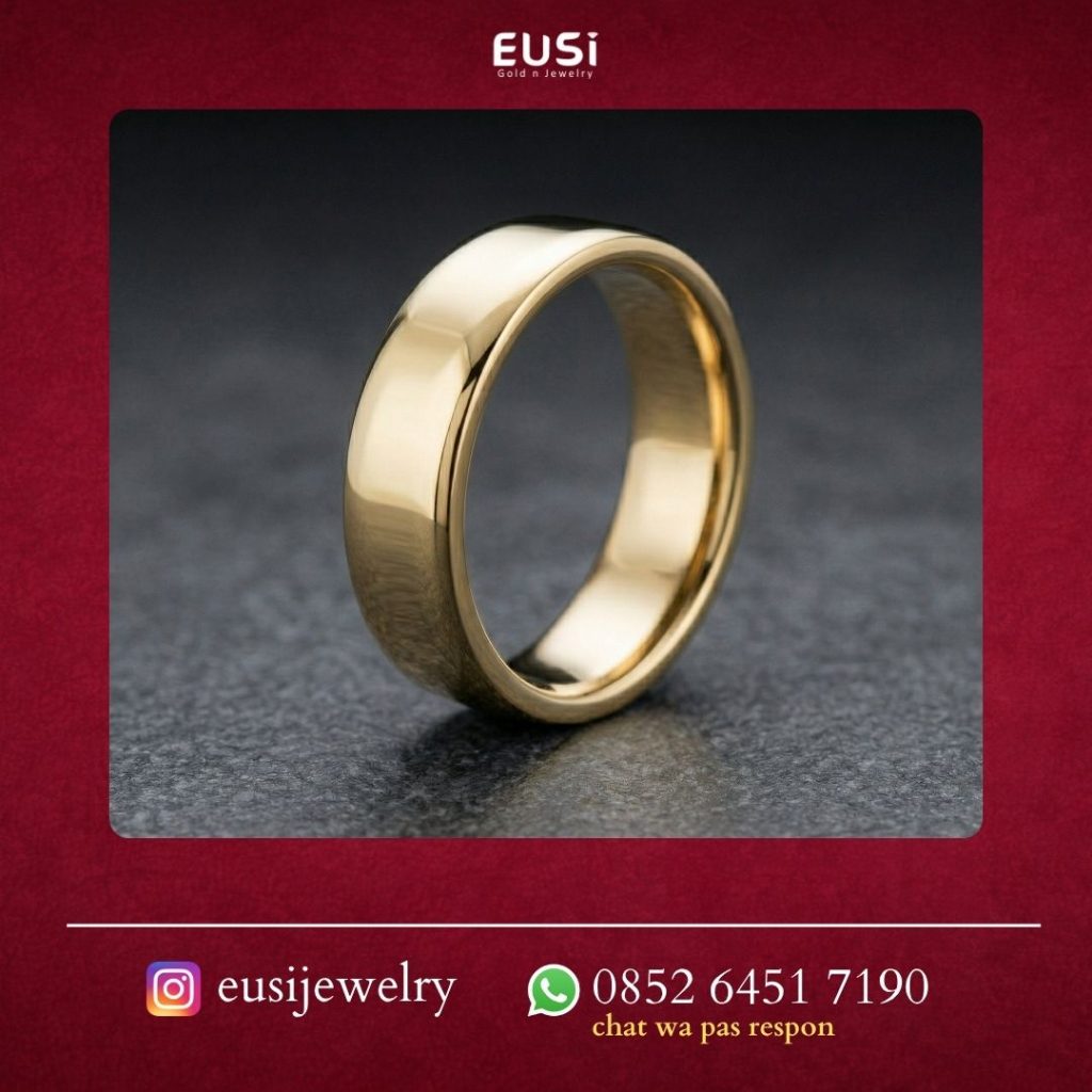 Cincin Pria Glossy Klasik Eusi Jewelry
